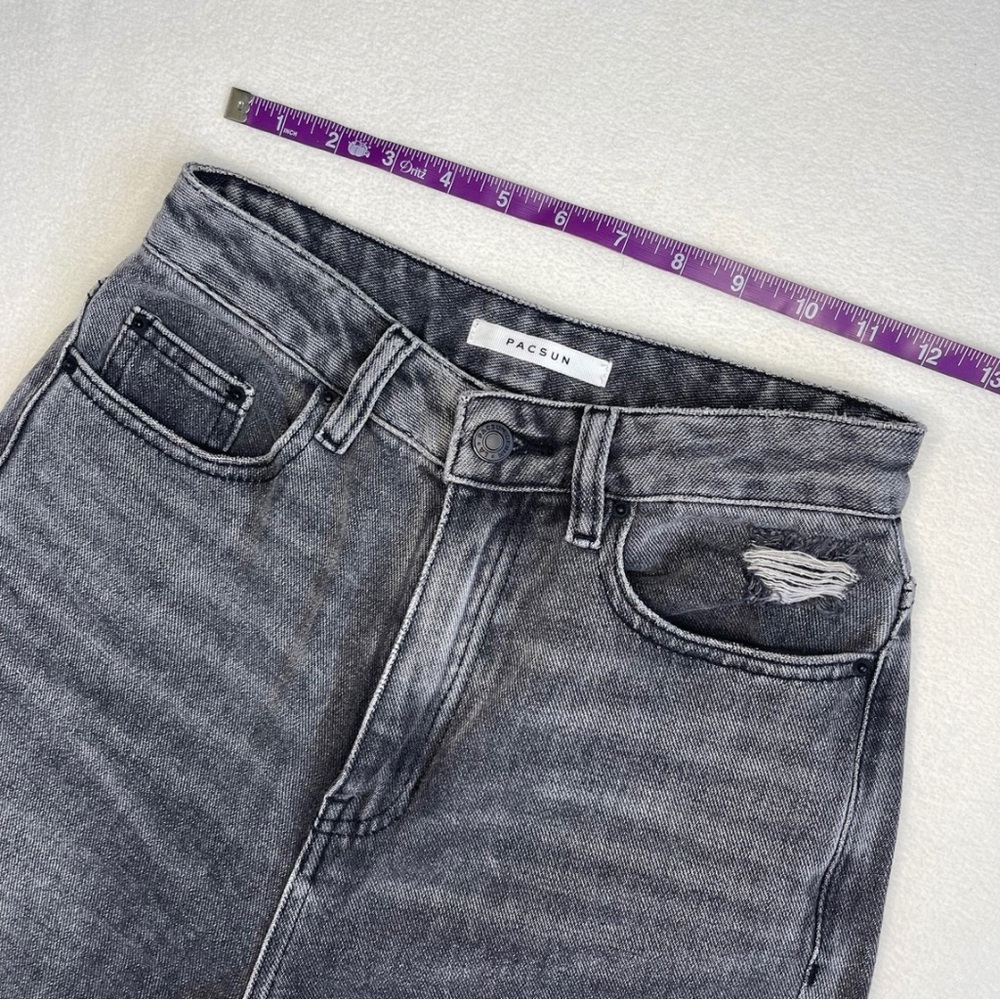 PacSun 90s boyfriend distressed black jeans • size 24 - Picture 6 of 9